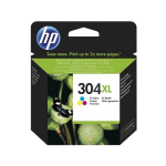 Hp 304Xl Tri-Color N9K07Ae Cartuccia Originale Ad Alta Efficienza