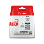 Canon Cli-581Xxl 1998C005 Black + Tri-Color Cartuccia Originale Multipack Ad Alta Efficienza