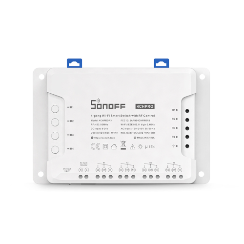 SONOFF Sonoff 4Ch Pro R3 Interruttore Smart Wifi 4 Canali Con Rf Control  M0802010004