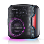 Sharp Ps-919Bk Speaker Bluetooth Portatile Tws 130W Usb Aux Ipx5 Gioco Luce LED Rgb Nero