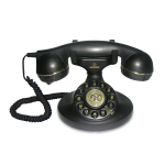Brondi Vintage 10 Nero Telefono Corded Design Retro'