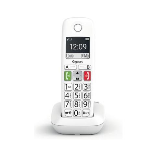 GIGASET Gigaset E290 Bianco Telefono Cordless Senior Vivavoce