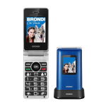 Brondi Amico Prezioso Blu Metal Telefono Cellulare Senior
