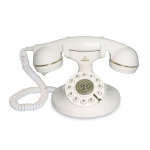 Brondi Vintage 10 Bianco Telefono Corded Design Retro'