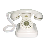 Brondi Vintage 20 Bianco Telefono Corded Design Retro'