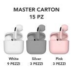 Akai Air Buds Ultra Slim Auricolari Bluetooth Master Carton 15 Pz 3Pz X Pink 9Pz X White 3Pz X Silver