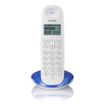 Brondi Lotus Bianco/Blue Telefono Cordless Eco Dect Dect Gap Sveglia