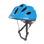 Nilox Casco Bambino Blue Con Luce LED Integrata Per Monopattino E Bici Nxhelmetkidblue