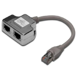 Sdoppiatore Schermato Stp Per Cat. 5E Per 2 Linee Rj45 Dn-93904