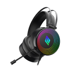Cuffie Gaming Noua Crux Usb/Jack 3.5Mm Con Microfono Flessibile Omnidirezionale & Illuminazione Rainbow