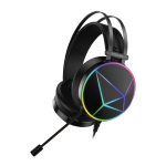 Cuffie Gaming Noua Reaper Usb/Jack 3.5Mm Con Microfono Flessibile Omnidirezionale & Illuminazione Rainbow