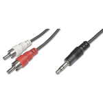 Cavo Stereo 1 Connettore 3.5Mm 2 Connettori Rca Maschio 1.5Mt