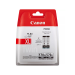 Canon Pgi-570Xl Black 2-Pack 0318C007 Cartuccia Originale Multipack Ad Alta Efficienza