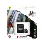 Kingston Canvas Select Plus 32Gb Sdcs2/32Gb Micro Sd 32Gb + Adattatore Sd
