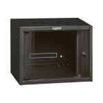 Armadio Rack Legrand 19" 12 Unita' Da Muro A625 X L600 X P450 Black Porta In Vetro