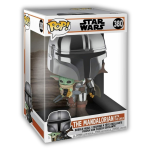 Funko Pop! Star Wars: Mandalorian 10" Mandalorian W/Chrome #380