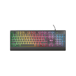 Trust Ziva 24100 Tastiera Gaming Con LED Rgb Resistente Ai Liquidi