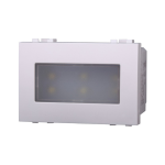Ettroit Lampada Segnapasso 3 Posti LED 220V On/Off 6000Ã‚Â°K Serie Space Bianco Lb0303 Compatibile Bticino Living