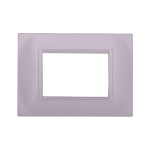 Ettroit Placca In Plastica 3 Moduli Serie Space Bianco Ln89301 Compatibile Bticino Living