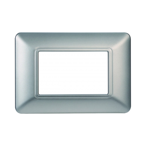 Placca BTICINO Matix 3 moduli silver