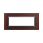 Ettroit Placca In Alluminio 7 Moduli Serie Space Bronzo Ln86710 Compatibile Bticino Living