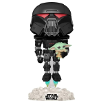 FUNKO POP! Star Wars: Mandalorian - Dark Trooper w/Child(GW) - 58286 - #488