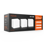 Tenda Nova Ex3 (3-Pack) Sistema Mesh Ax1500 Wi-Fi 6 Copertura Fino A 300Mq