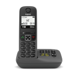 Gigaset As490A Nero Telefono Cordless Vivavoce Segreteria