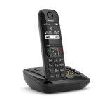 Gigaset As690A Nero Telefono Cordless Vivavoce Segreteria