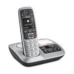 Gigaset E560A Platino Telefono Cordless Vivavoce Segreteria