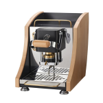 Faber Agenta Mini Macchina Per Caffe' Pressacialda In Ottone Telaio In Metallo Nero E Laterali In Legno