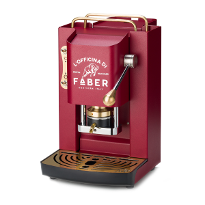 Faber piccola slot basic - macchina per caffe con pressacialda in ottone -  telaio in metallo sabbia e