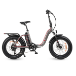 Smartway M4 Pro (Grey/Red) Bicicletta Elettrica Pieghevole Motore 250W Ruote Fat 20"  Batteria 13Ah Ammortizzatori Frontali Display Lcd 5 Velocita