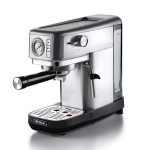 Ariete Metal Con Manometro (1381/10) Macchina Per Caffe' Espresso Polvere E Cialde 1 O 2 Tazze  Cappuccinatore Pressione 15 Bar 1300W