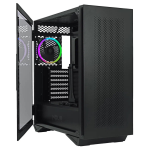 Case Noua Iron V6 Atx Nero 3*Usb3.0 1*Fan 6 Pen 1*Controller Argb Front Mesh Side Glass Magnetic