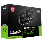 Msi Geforce Rtx 4060 Ventus 2X Black Oc Scheda Video 8Gb Ddr6