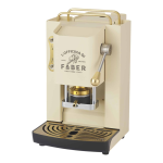 Faber Pro Deluxe Sabbia Ivory Macchina Per Caffe' Pressacialda In Ottone Elettrovalvola E Termostato 95 Telaio In Acciaio