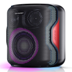 Sharp Ps-921Bk Speaker Bluetooth Portatile Tws 130W Flac Ipx5 Gioco Luce Led Rgb Nero