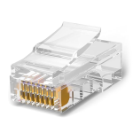 Vultech Sn21405 Connettori Trasparenti Passanti Rj45 50Pz 8P8C Sn21405 Cat5E