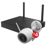 Kit Wireless Security System Ezviz Cs-Bw3844 - 4 Wifi Camera 4Mp H3C + Nvr Wifi 8 Canali