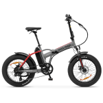 Argento Minimax Red E-Bike 20" Motore Bafang 250W 36V 10.4Ah Aut.Fino A 70Km