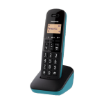 Panasonic Kx-Tgb610Jt (Nero/Azzurro) Telefono Cordless Impugnatura Antiscivolo Autonomia In Chiamata 18H