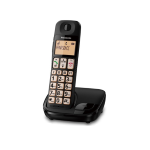 Panasonic Kx-Tge110 (Nero) Telefono Cordless Tasti Grandi Supporto Hac