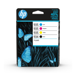 Hp 935 4-Pack 6Zc72Ae Black 934 + Ciano + Magenta + Yellow Cartuccia Originale