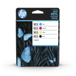 Hp 903 4-Pack 6Zc73Ae Black + Ciano + Magenta + Yellow Cartuccia Originale