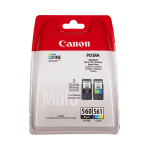 Canon Pg-560 Bk + Cl-561 Tri-Color 3713C006 Cartuccia Originale Multipack