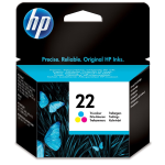 Hp 22 Tri-Color C9352Ae Cartuccia Originale